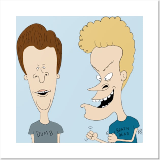 Beavis and Butt-Head Wall Art by Pizza Alert